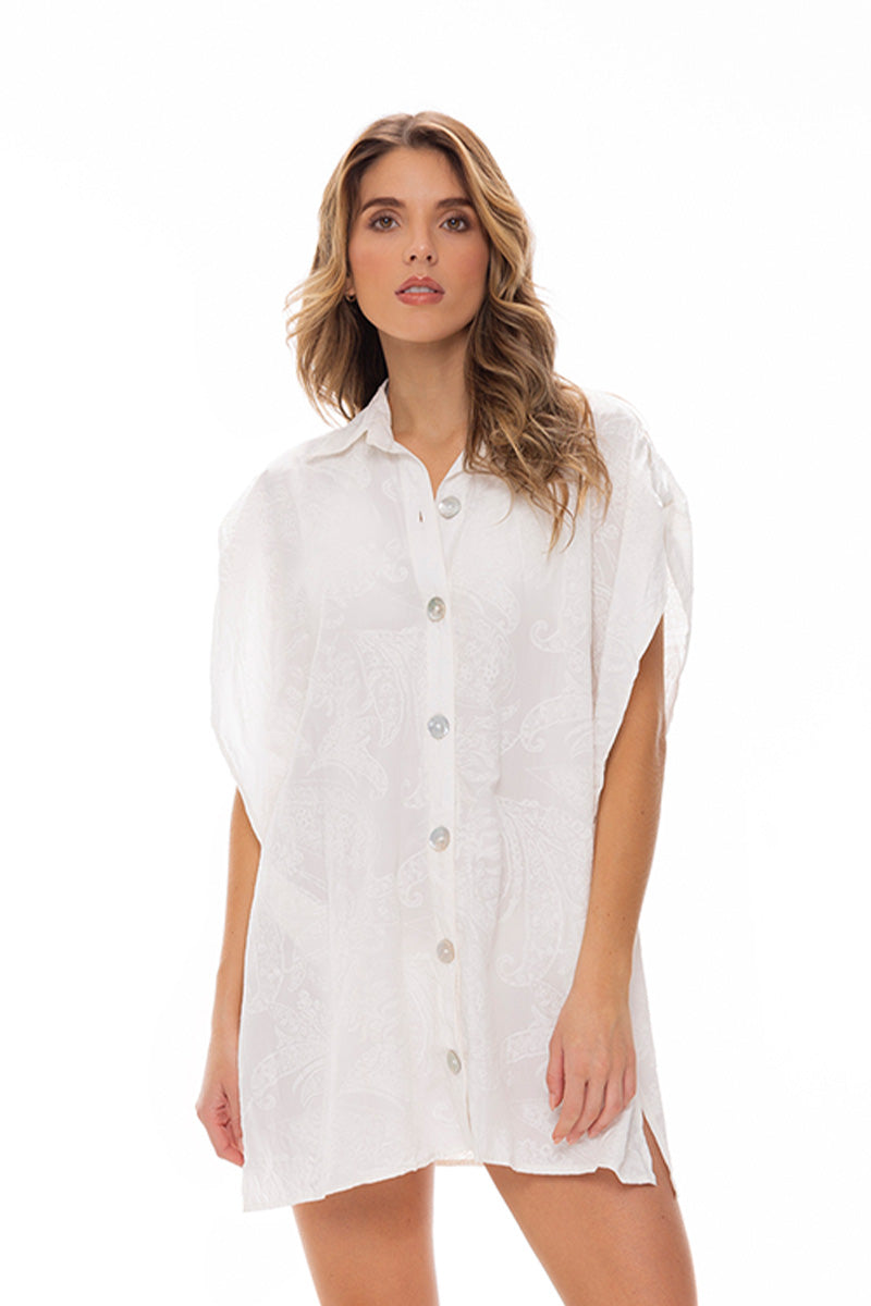 Camisa Marfil Etnico