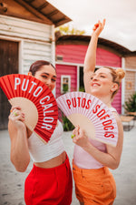 Abanico Puto calor Rojo
