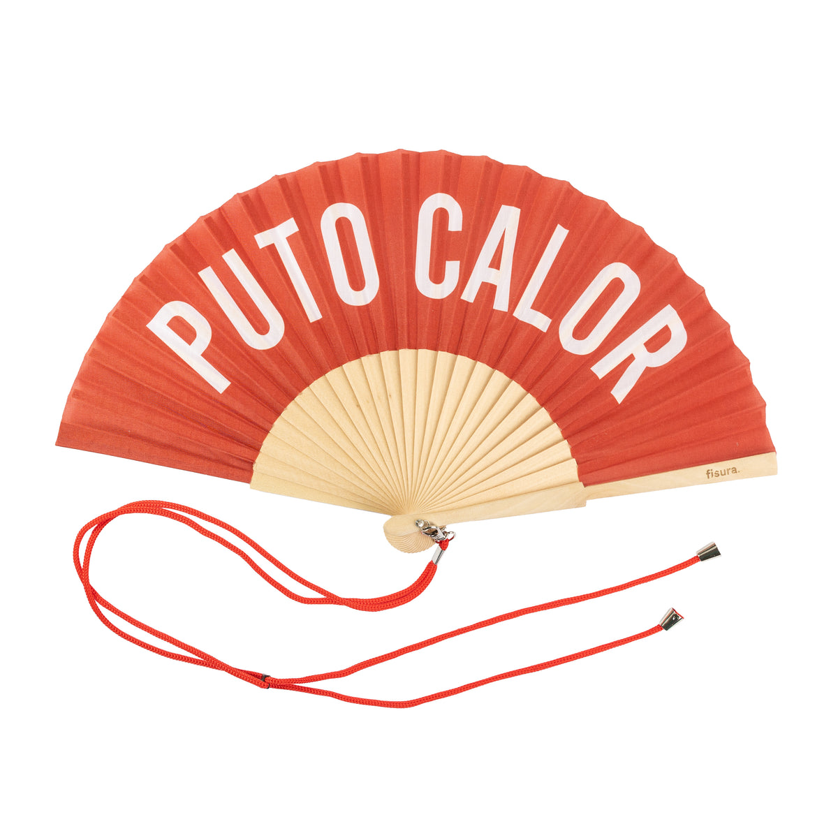 Abanico Puto calor Rojo