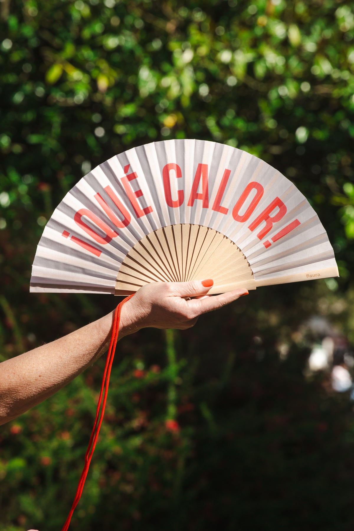 Abanico Que calor Beige