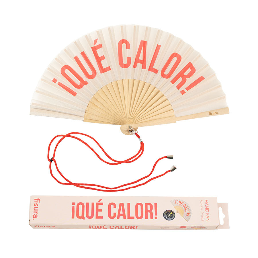 Abanico Que calor Beige