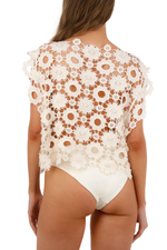 Camisa Marfíl flor Aurora