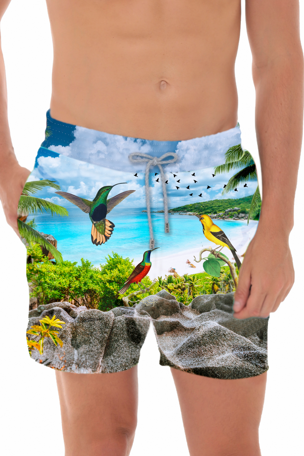 Pantaloneta Hombre Birds
