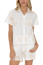 Camisa Ojalillo Marfíl Bloom