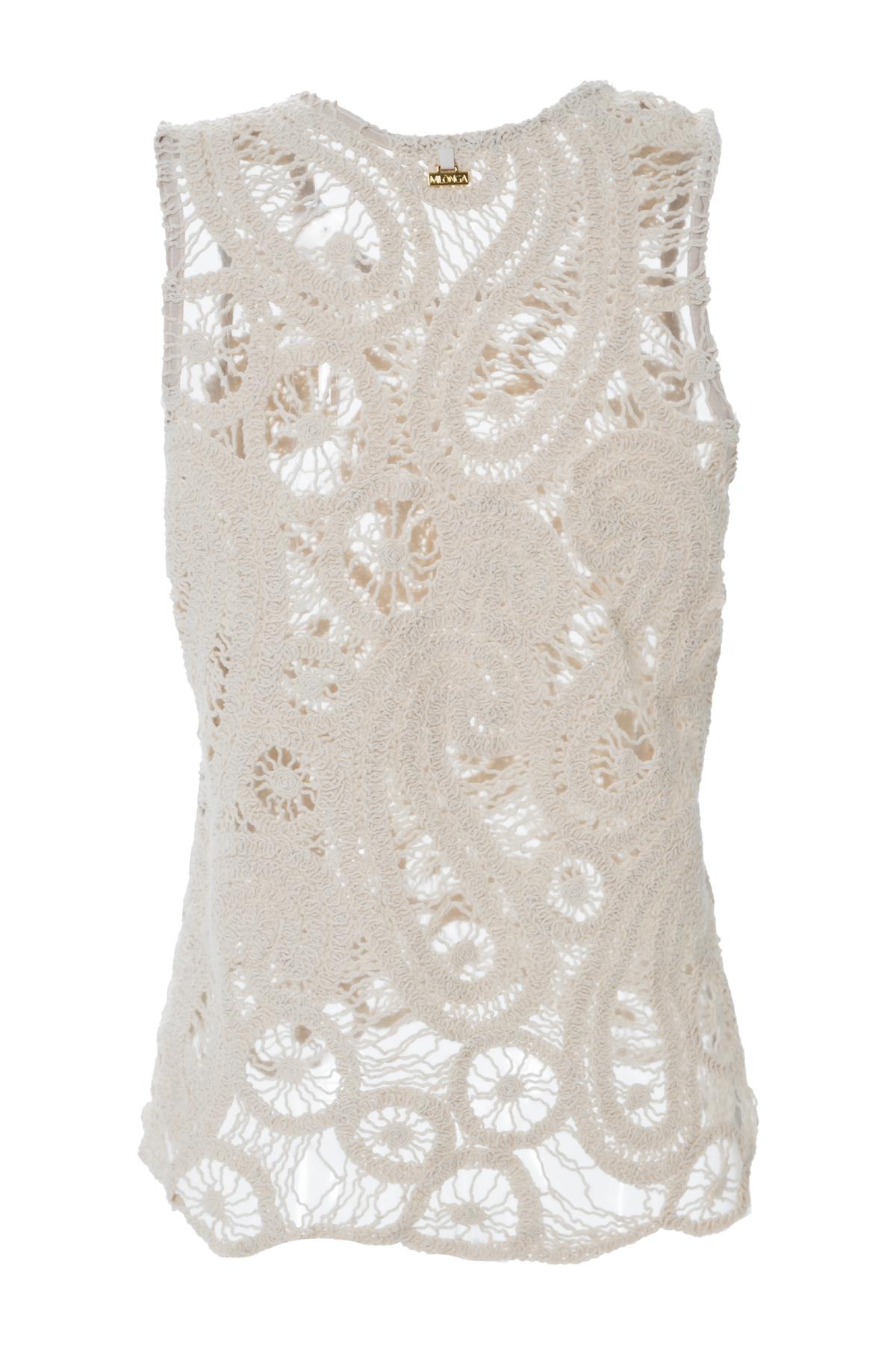 Camisa Tejida Marfíl Bloom