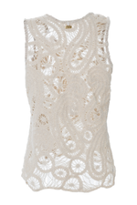 Camisa Tejida Marfíl Bloom
