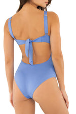 Entero Trikini Azul Bloques