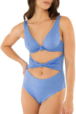 Entero Trikini Azul Bloques