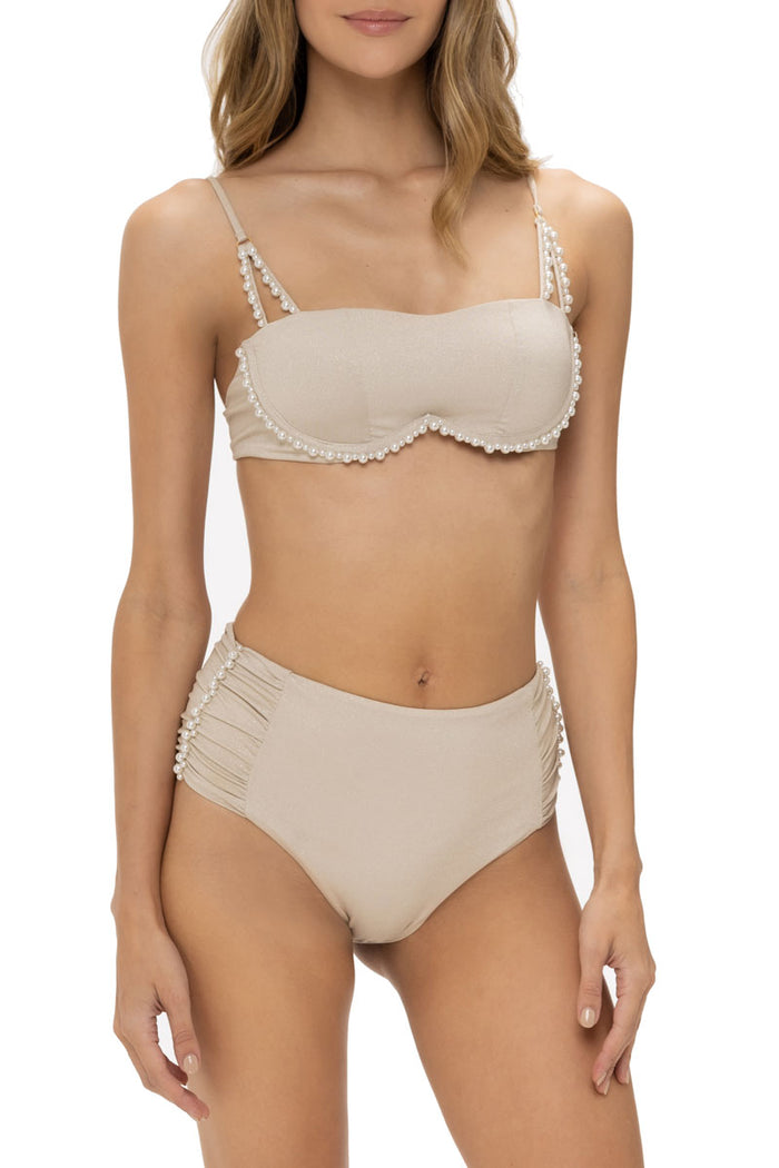 Top con Aros Beige Bright