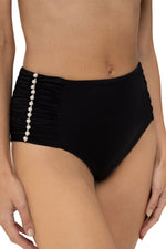 Panty Tiro Alto Negro Bright