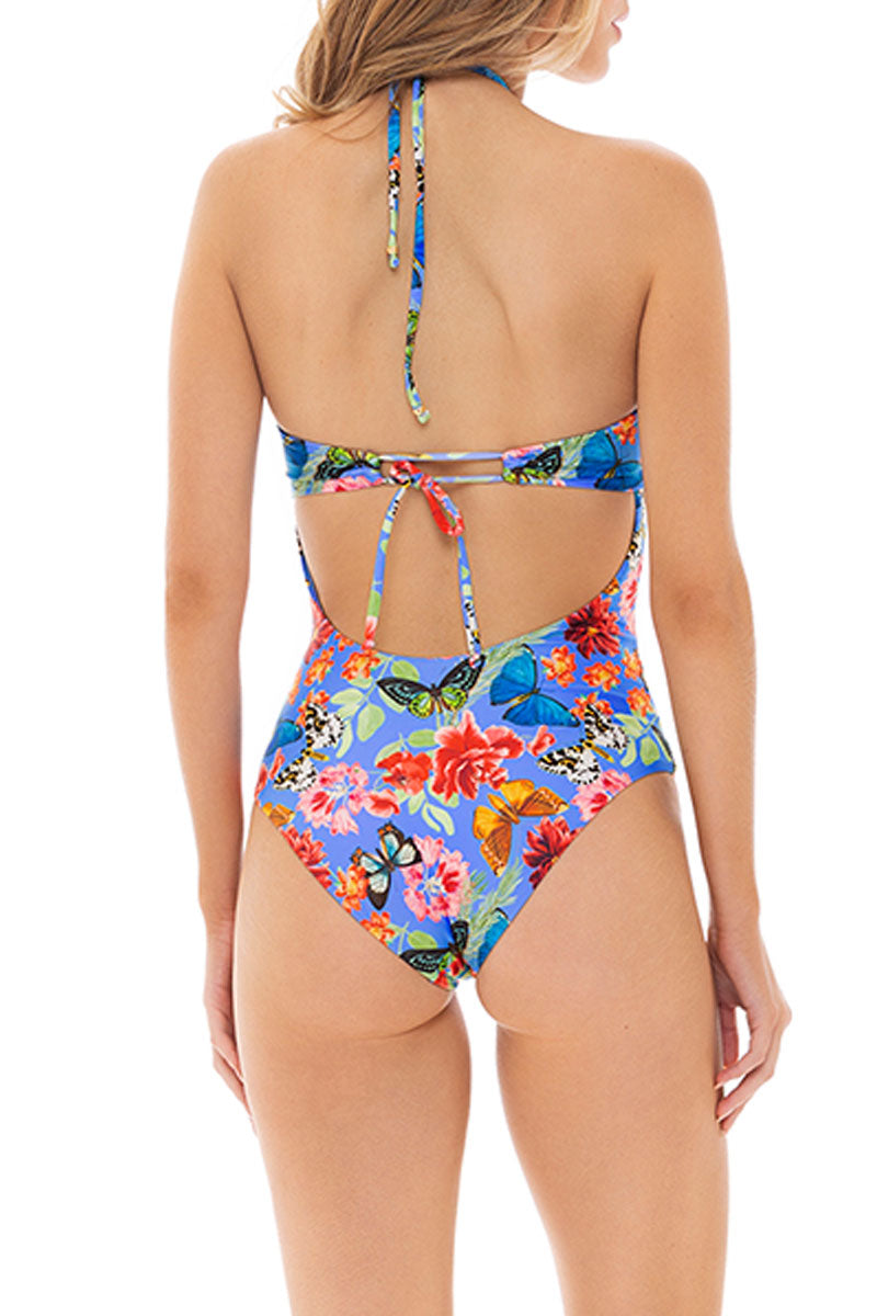 Entero Trikini Azul Butterfly