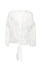 Camisa de Amarre Marfil Butterfly