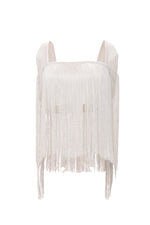Crop Top Flecos Marfil Candid