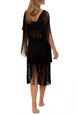 Falda de Flecos Negro Candid