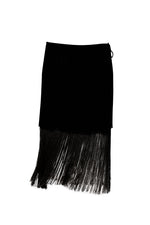Falda de Flecos Negro Candid