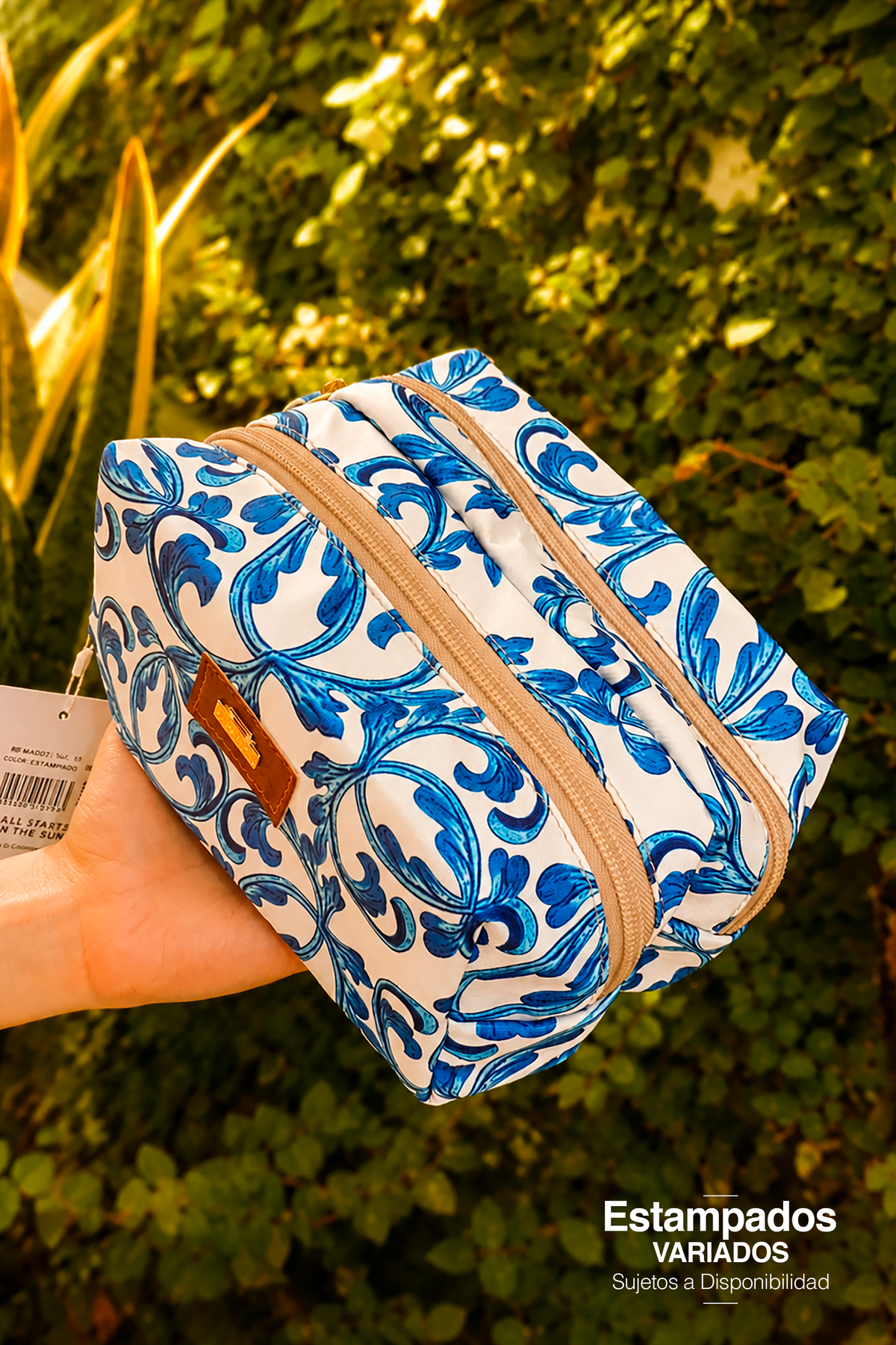 Cosmetiquera doble bolsillo