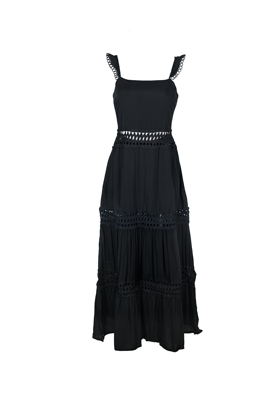 Vestido 2 Formas de Uso Enzo Negro