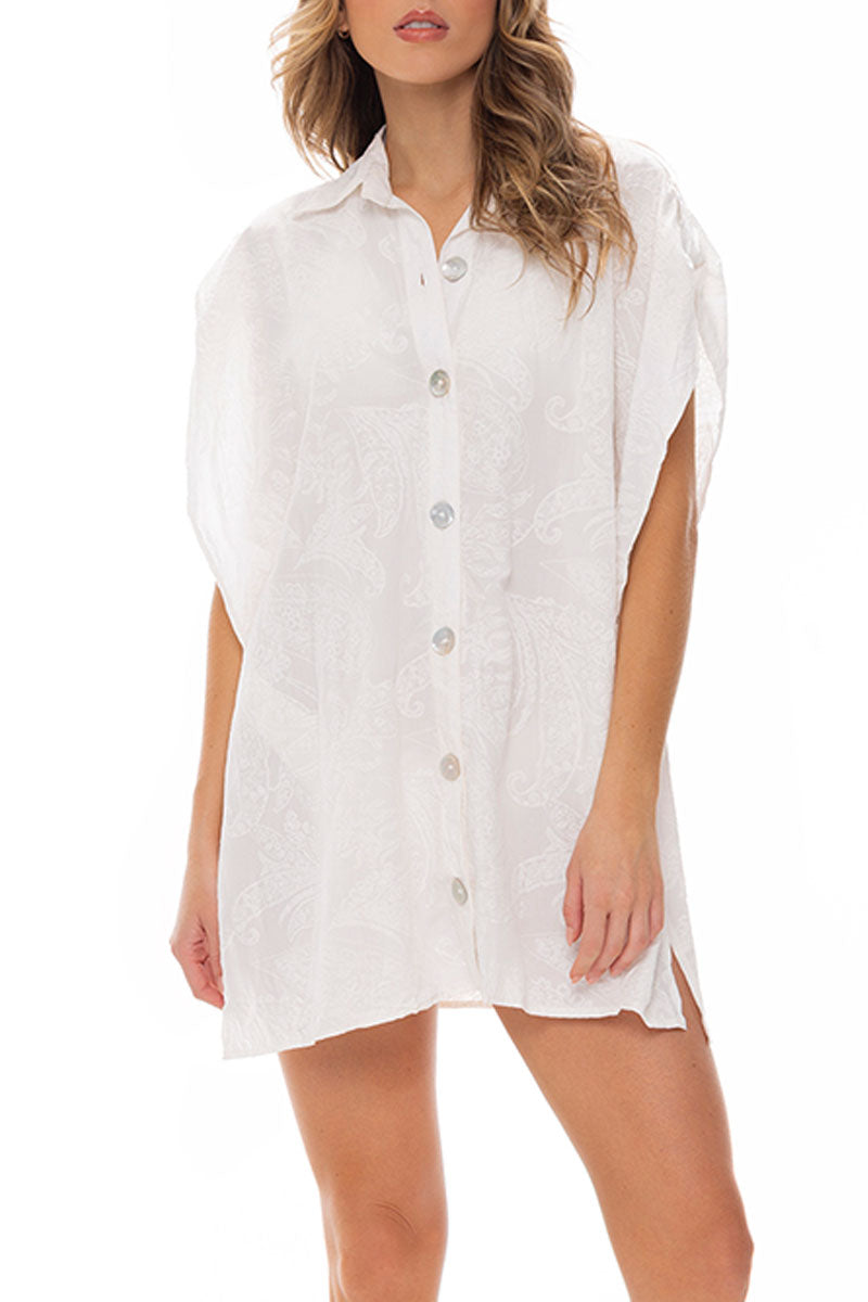 Camisa Marfil Etnico