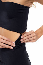 Falda Anudado Negro French