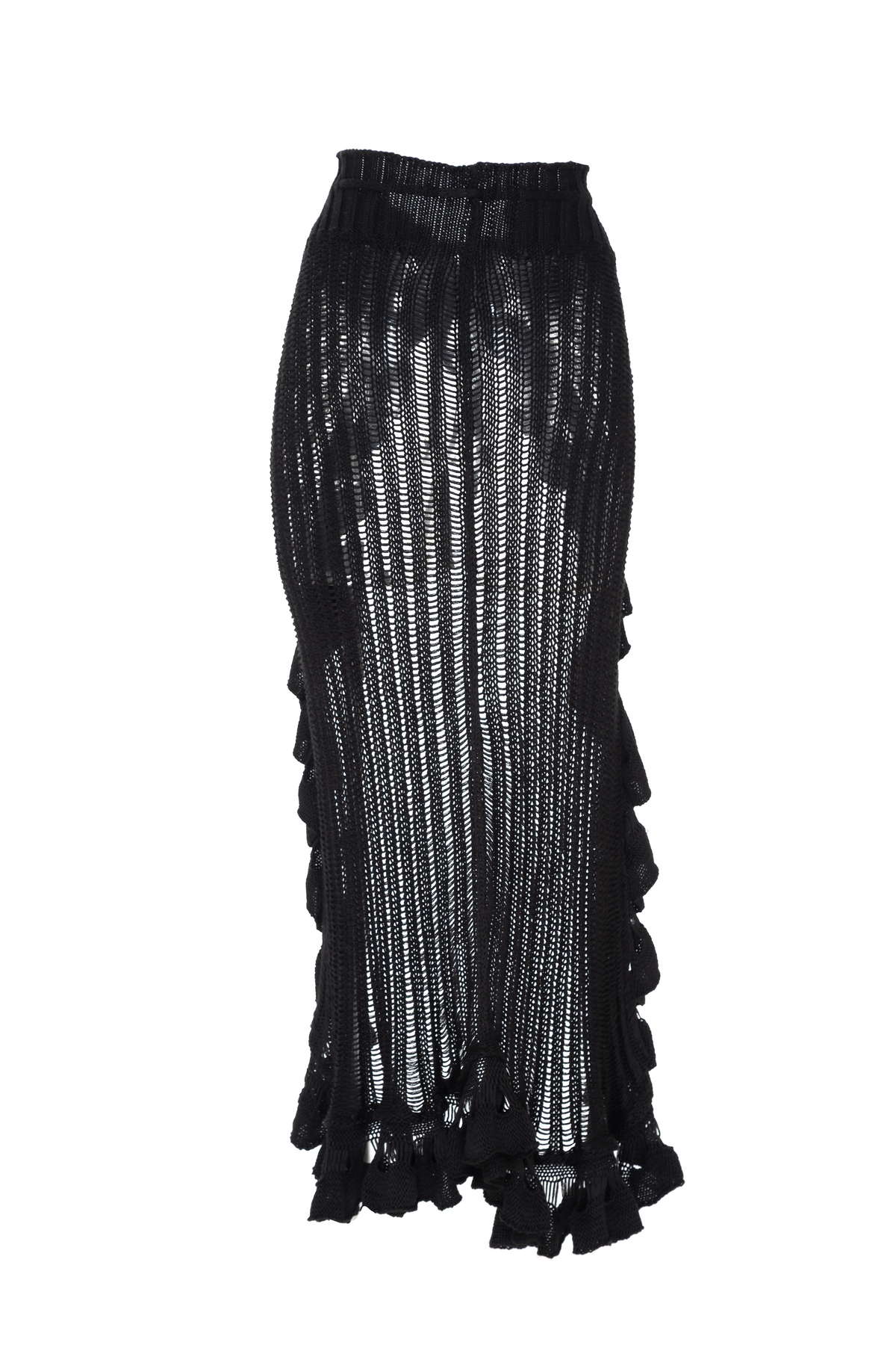 Falda Tejida Negra Glam