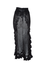 Falda Tejida Negra Glam