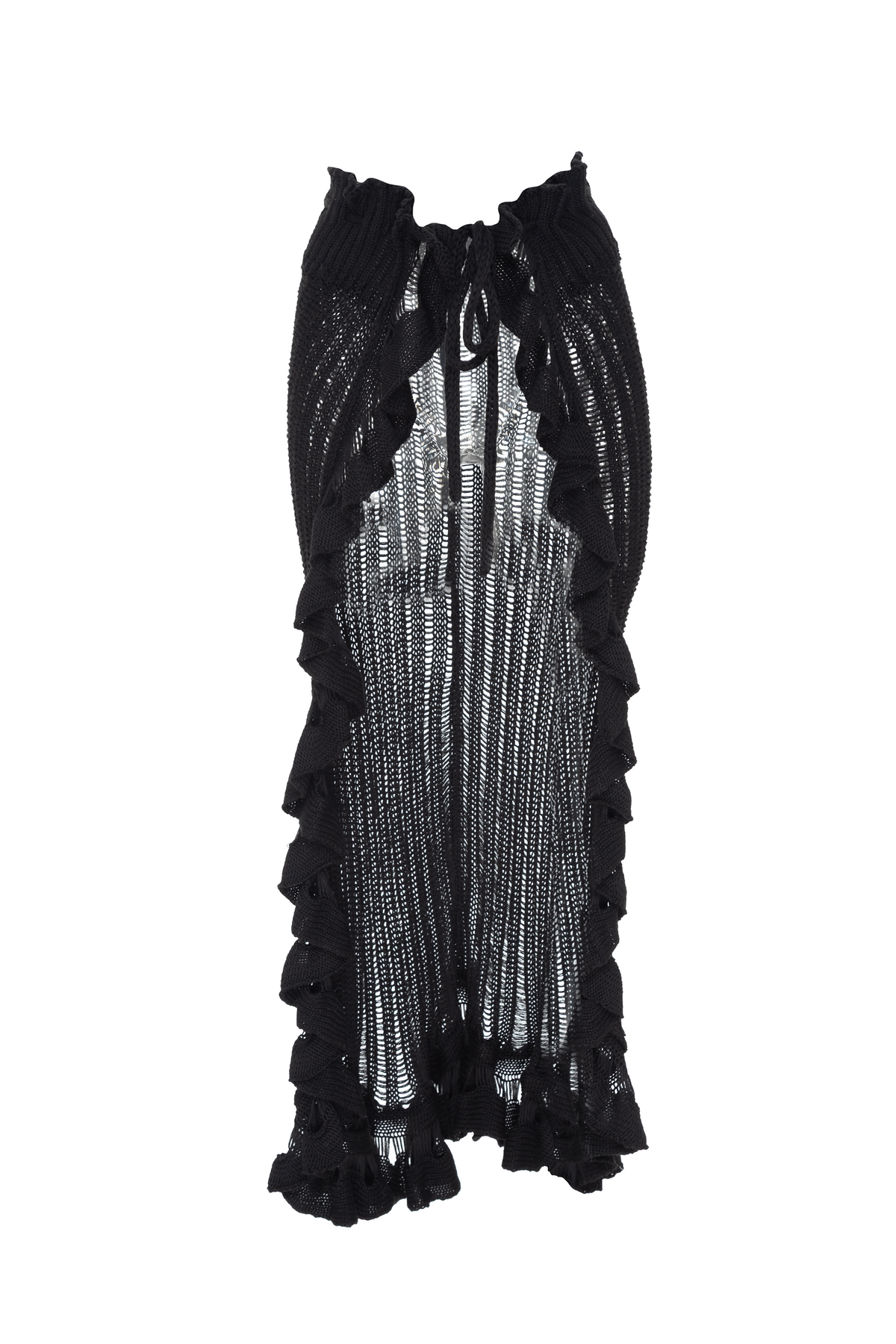 Falda Tejida Negra Glam