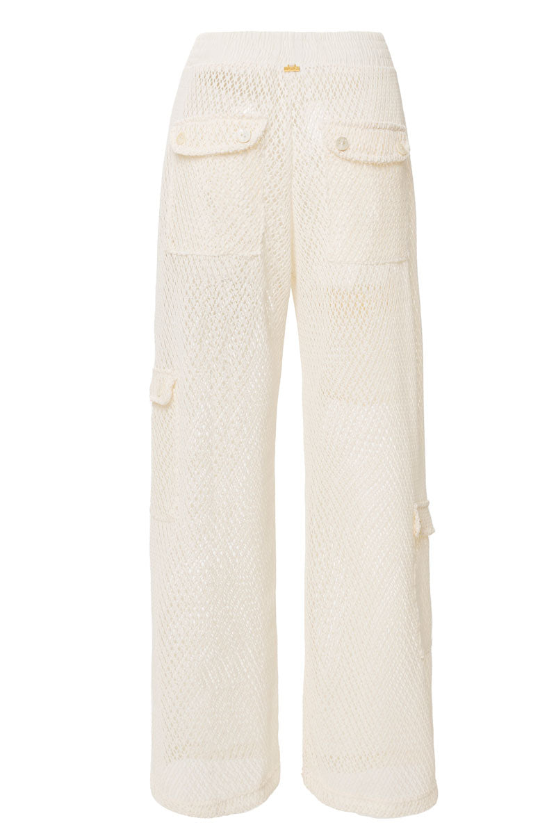 Pantalón Malla Marfil Jardin