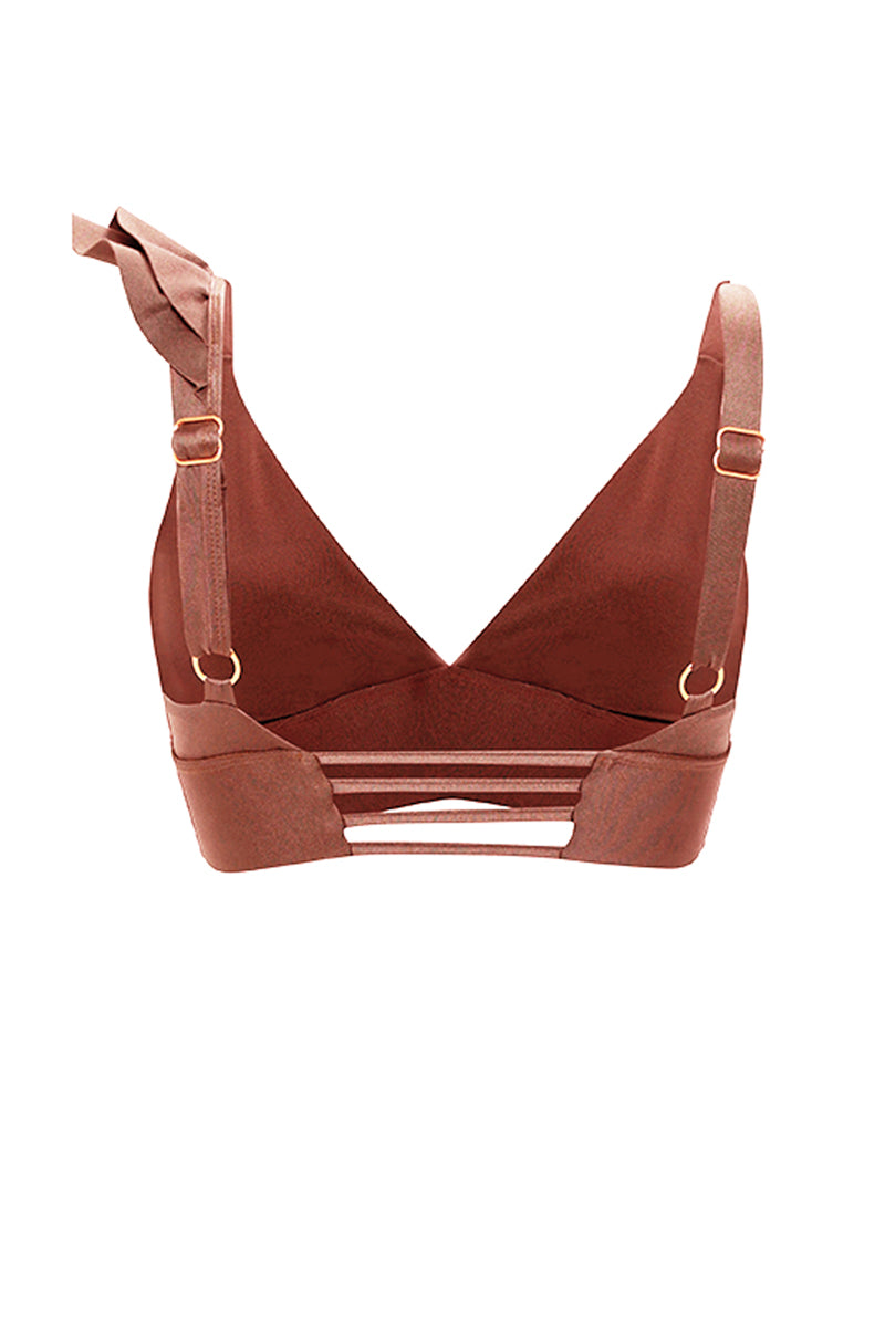 Top Halter Bronce Luxury