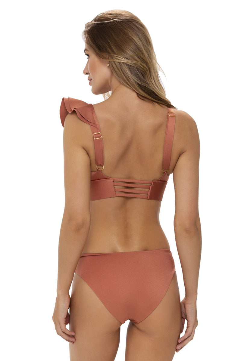 Top Halter Bronce Luxury