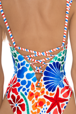 Entero Eco Estampado Seashells