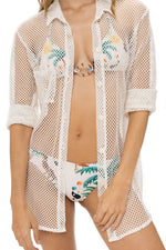 Cover Up Malla Marfil Mistico