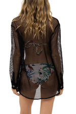 Cover Up Malla Negro Mistico