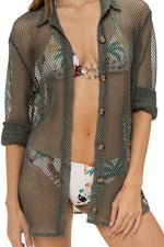 Cover Up Malla Verde Mistico