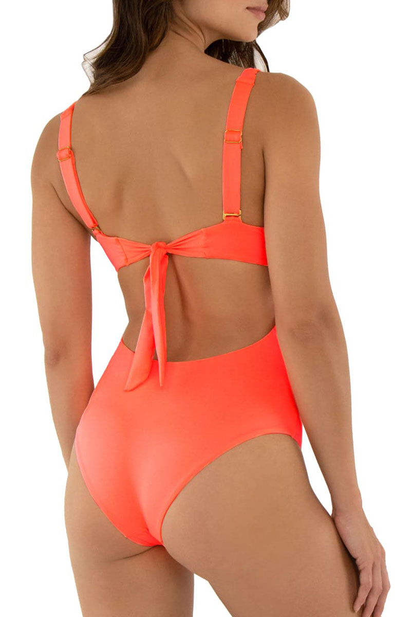 Entero Trikini Naranja Multicolor