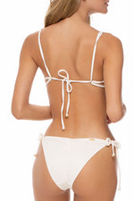 Top Triangulo con Bordado Marfil Lisbon