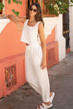 Pantalón Tipo Jogger Marfil Palette