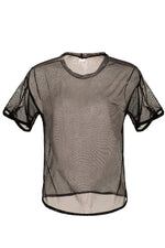 Crop Top Malla Negro Palette