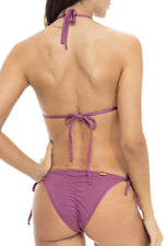 Top Triángulo Púrpura Retro Botanic