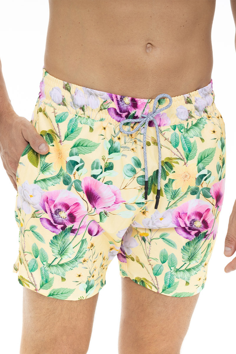 Pantaloneta Hombre Retro Botanic