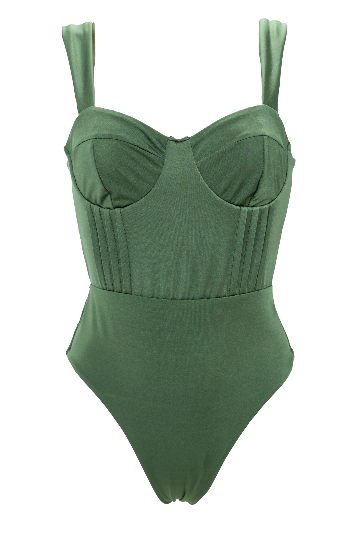 Entero Con Control De Abdomen Verde Sparkly