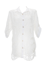 Camisa Ojalillo Marfíl Sparkly