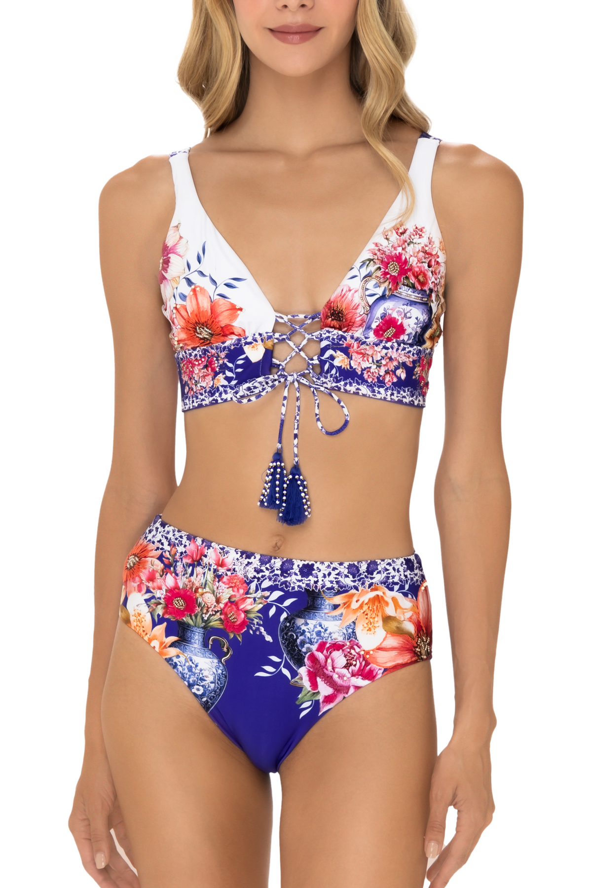 Panty Tiro alto Bicolor Victoriana