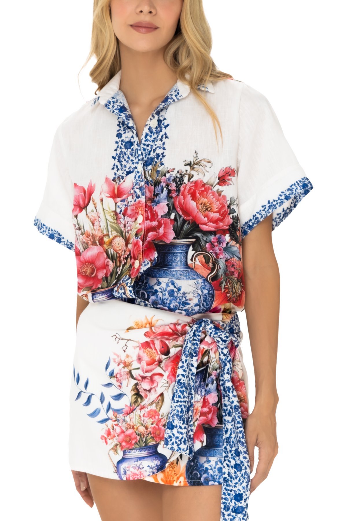 Camisa Estampada Victoriana