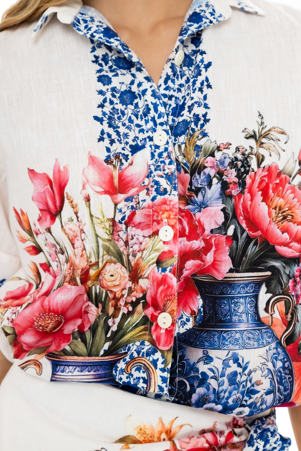 Camisa Estampada Victoriana