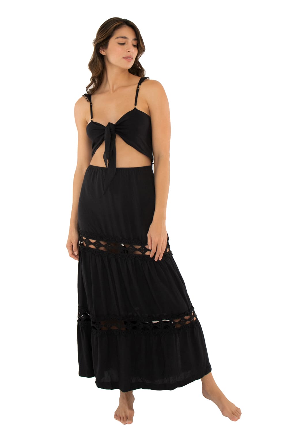 Vestido 2 Formas de Uso Enzo Negro
