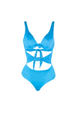 Entero Trikini Azul Bloques
