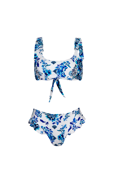Top Deportivo Lolita Recogido en hombros - Azulejos - Sunset