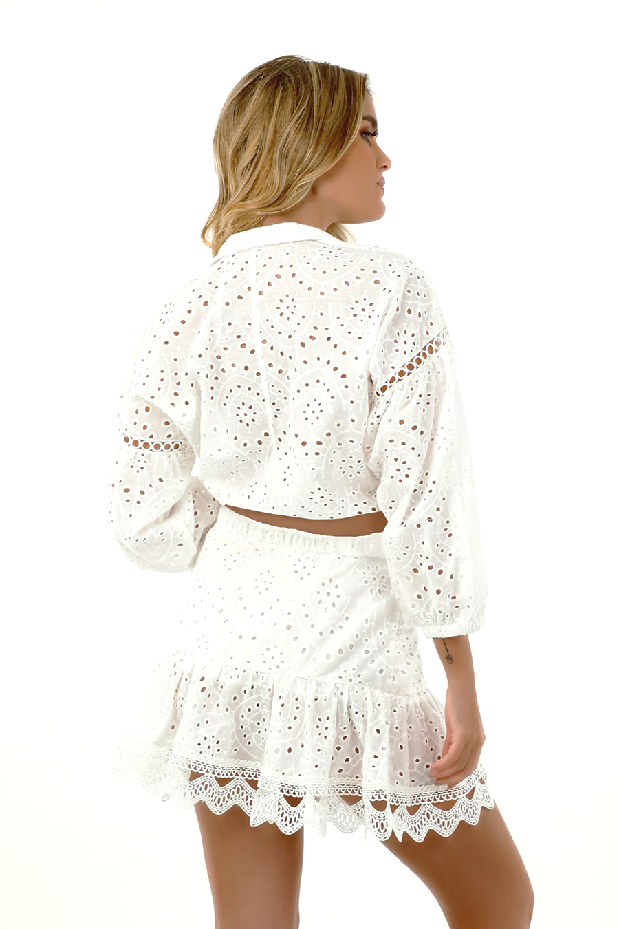 Camisa Ojalillo Picnic Blanco