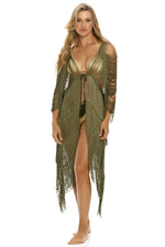 Cover Up Flecos Verde Natural