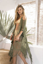 Cover Up Flecos Verde Natural